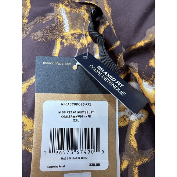 The North Face Mens 1996 Retro Nuptse Jacket Coal Brown 700 Sz XXL NWT $330 MSRP - Picture 4 of 12